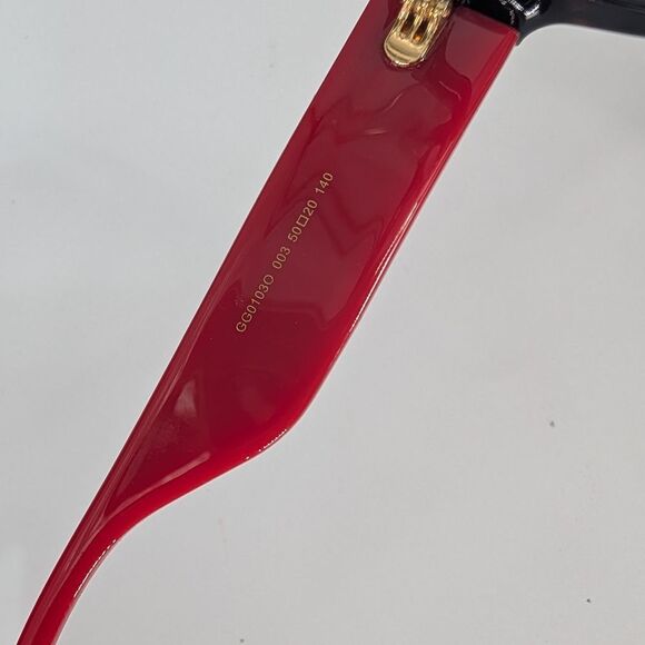 Gucci Red and Brown Cat-Eye Glasses - Picture 3 of 5